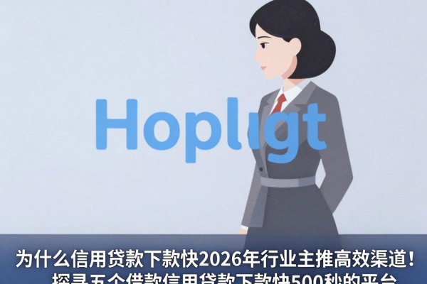 什么信用贷款下款快2026年行业主推高效渠道!探寻五个借款信用贷款下款快500秒的平台