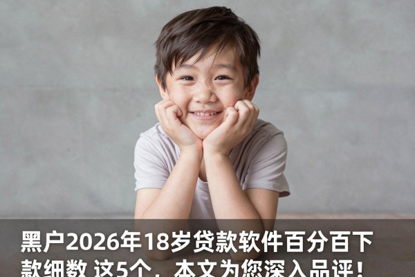黑户2026年18岁贷款软件百分百下款细数​这5个，本文为您深入品评！