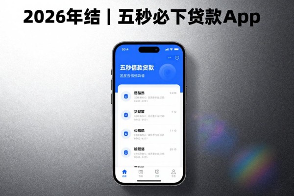 2026年归结​五秒必下贷款app，同时盘点5个五秒借款对资质要求不高软件