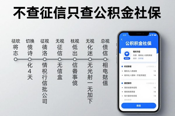 不查征信只查公积金社保，叙述这几家无视征信公积金社保借钱能下款app