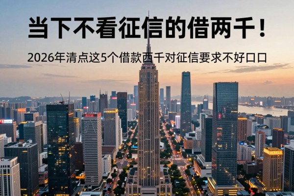 当下不看征信的借两千！2026年清点这5个借款两千对征信要求不高口子