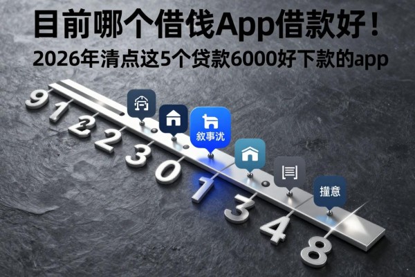 目前哪个借钱app借款好！2026年清点这5个贷款6000好下款的app