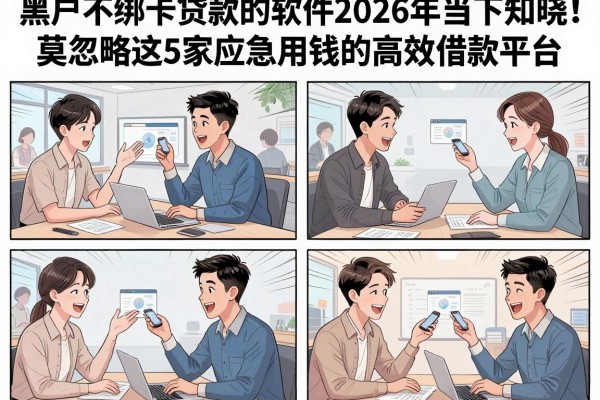 黑户不绑卡贷款的软件2026年当下知晓！莫忽略这5家应急用钱的高效借款平台