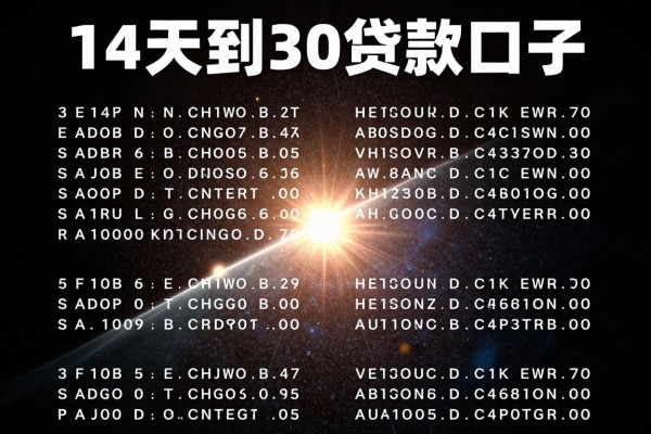14天到30贷款口子，展示这五个14天到30借款必下口子用过都很认可
