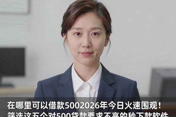在哪里可以借款5002026年今日火速围观！筛选这五个对500贷款要求不高的秒下款软件