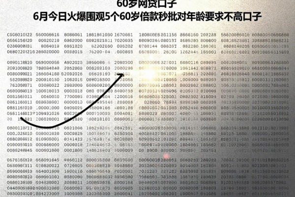 60岁网贷口子，6月今日火爆围观5个60岁借款秒批对年龄要求不高口子