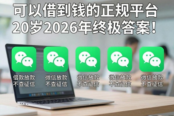 可以借到钱的正规平台20岁2026年终极答案！展示5个借款的软件微信放款不查征信