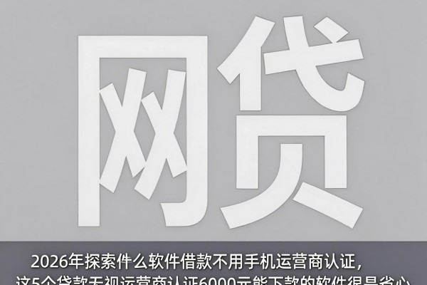 2026年探索什么软件借款不用手机运营商认证，这5个贷款无视运营商认证6000元能下款的软件很是省心