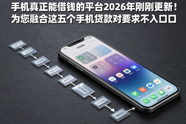 手机真正能借钱的平台2026年刚刚更新！为您融合这五个手机贷款对要求不高口子