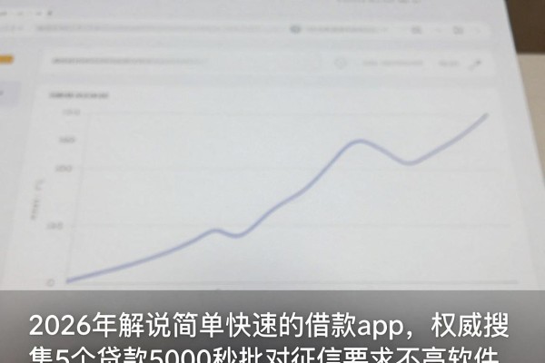 2026年解说​简单快速的借款app，权威搜集5个贷款5000秒批对征信要求不高软件