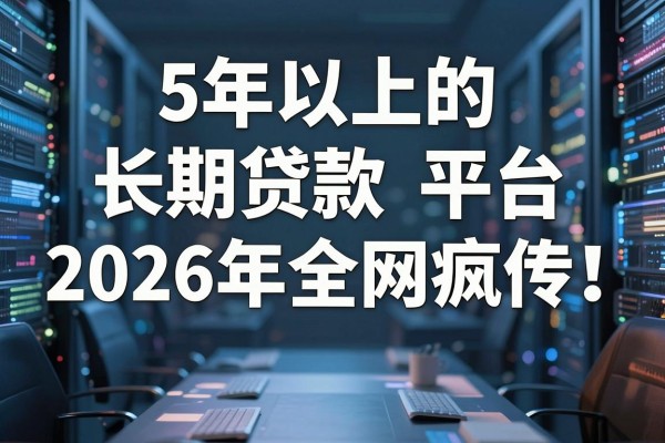 5年以上的长期贷款平台2026年全网疯传!本篇为您全面揭秘!