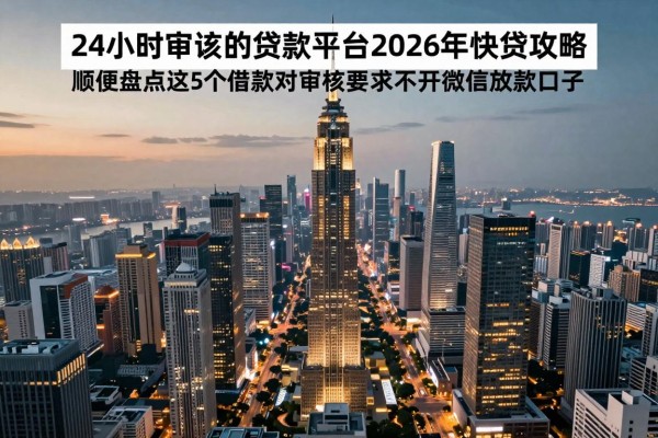 24小时审核的贷款平台2026年快贷攻略！顺便盘点这5个借款对审核要求不高微信放款口子