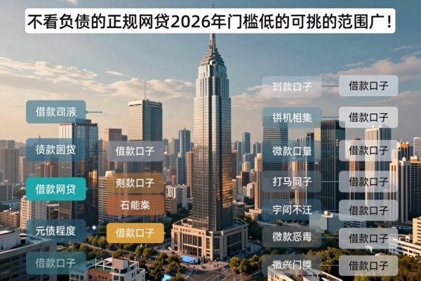 不看负债的正规网贷2026年门槛低的可挑的范围广！，本篇全面汇集这5个借款口子！