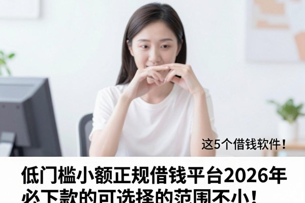 低门槛小额正规借钱平台2026年必下款的可选择的范围不小！，本篇为您拆解这5个借钱软件！