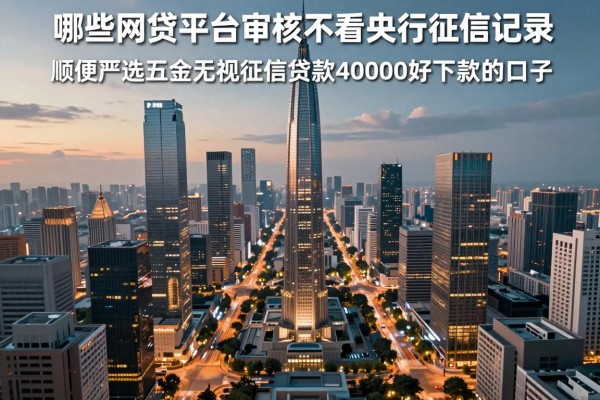 哪些网贷平台审核不看央行征信记录，顺便严选五个无视征信贷款40000好下款的口子