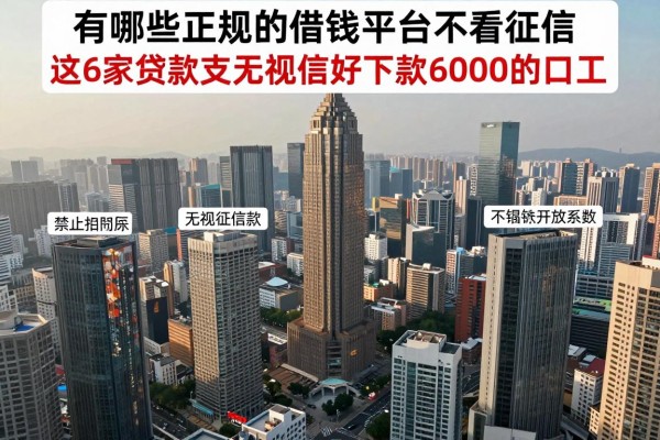 有哪些正规的借钱平台不看征信，2026秒批内部实测这几家贷款无视征信好下款6000的口子