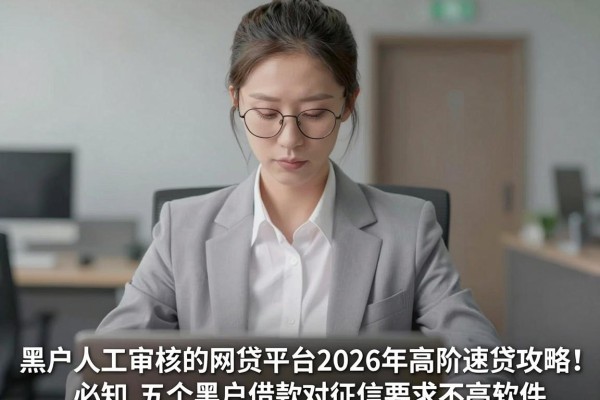 黑户人工审核的网贷平台2026年高阶速贷攻略!必知五个黑户借款对征信要求不高软件