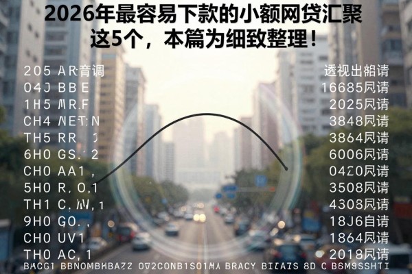 2026年最容易下款的小额网贷汇聚这5个，本篇为您细致整理！