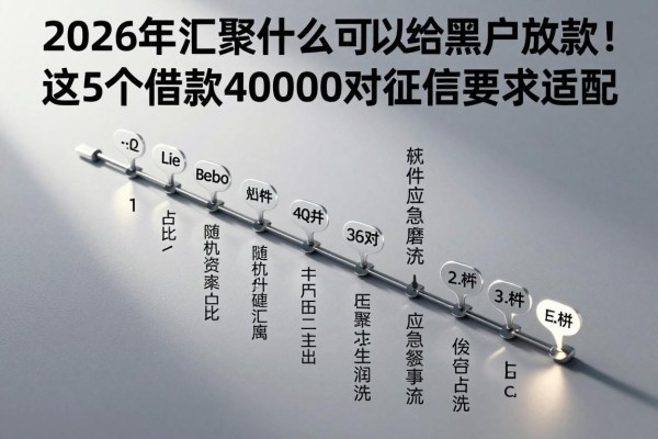 2026年汇聚什么可以给黑户放款！这5个借款40000对征信要求不高软件应急需求适配