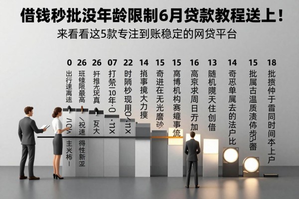 借钱秒批没年龄限制6月贷款教程送上！来看看这5款专注到账稳定性的网贷平台