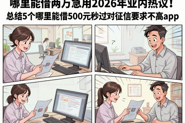 哪里能借两万急用2026年业内热议!总结5个哪里能借500元秒过对征信要求不高app