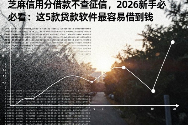 芝麻信用分借款不查征信，2026新手必看：这5款贷款软件最容易借到钱