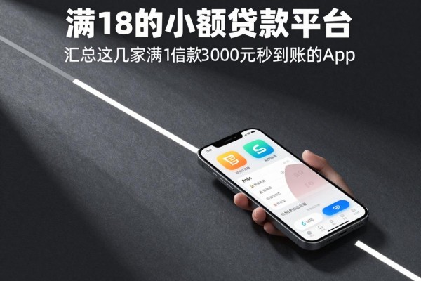 满18的小额贷款平台，汇总这几家满18借款3000元秒到账的app