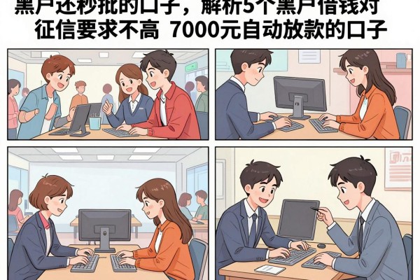 黑户还秒批的口子，解析5个黑户借钱对征信要求不高7000元自动放款的口子