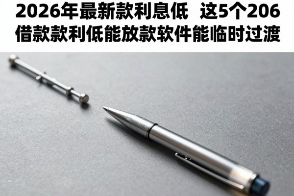 2026年最新贷款利息低，这5个2026借款利息低能放款软件能临时过渡