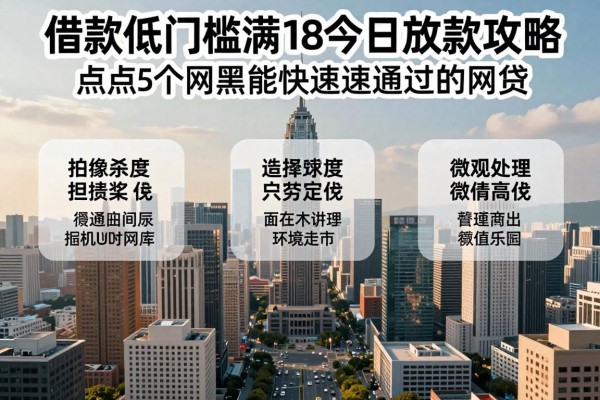 借款低门槛满18今日放款攻略！评点5个网黑能快速通过的网贷