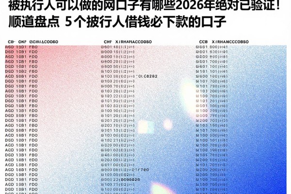 被执行人可以做的网贷口子有哪些2026年绝对已验证！顺道盘点5个被执行人借钱必下款的口子