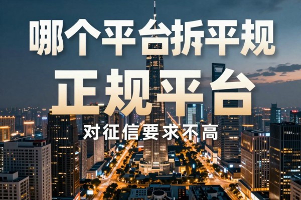 哪个平台网贷正规平台，顺道筛选这几家借款秒到账 对征信要求不高 的平台可帮资金周转