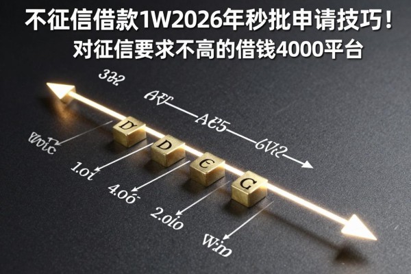 不看征信借款1W2026年秒批申请技巧！顺道介绍五个对征信要求不高的借钱4000平台