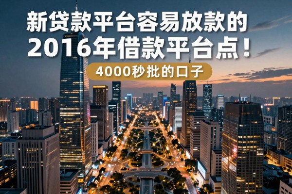 新贷款平台容易放款的2026年借款平台盘点！本文细说这五个新网贷借钱对资质要求不高4000秒批的口子