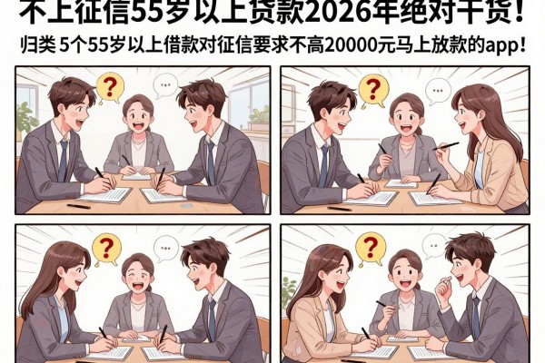 不上征信55岁以上贷款2026年绝对干货！归类​5个55岁以上借款对征信要求不高20000元马上放款的app