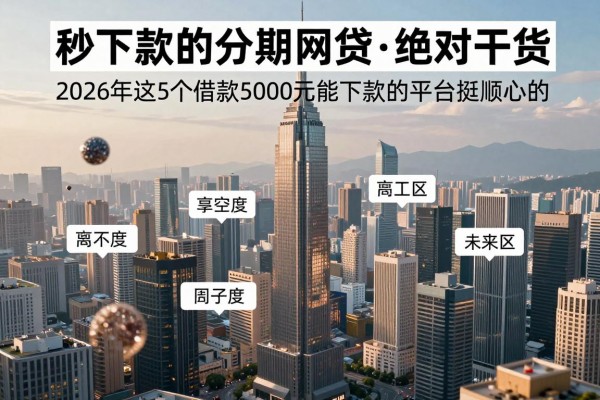 秒下款的分期网贷绝对干货,2026年这5个借款5000元能下款的平台挺顺心的