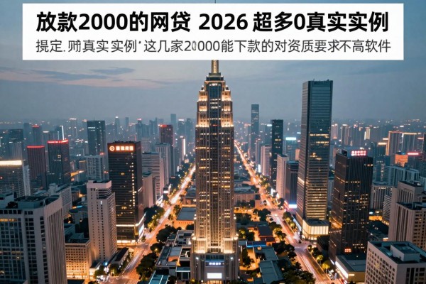 放款2000的网贷，2026超多真实实例这几家借款2000能下款的对资质要求不高软件