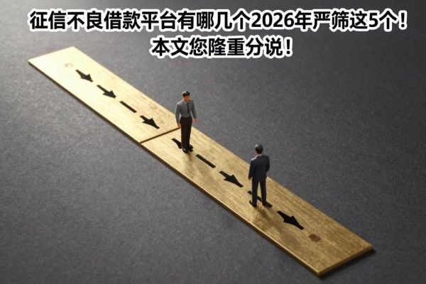 征信不良借款平台有哪几个2026年严筛这5个!本文为您隆重分说!