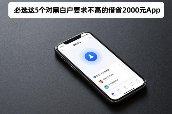 无视黑白户秒放款，必选​这5个对黑白户要求不高的借钱2000元app