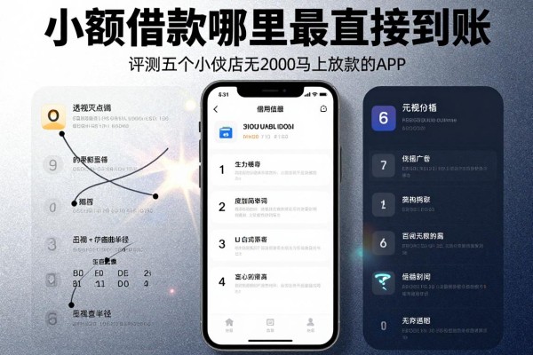 小额借款哪里最直接到账，评测五个小额贷款无视查2000马上放款的app