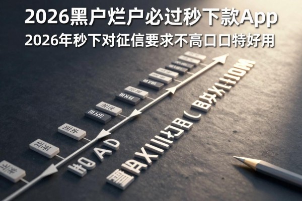 2026黑户烂户必过秒下款app，2026年这五个借款5000元秒下对征信要求不高口子特好用
