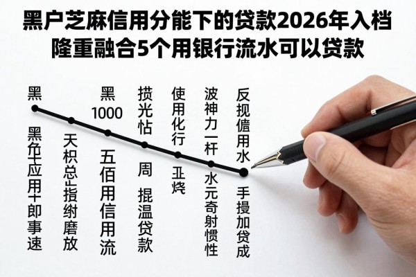 黑户芝麻信用分能下的贷款2026年入档​！隆重融合5个用银行流水可以贷款