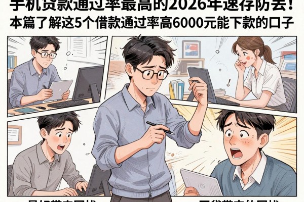 手机贷款通过率最高的2026年速存防丢！本篇了解这5个借款通过率高6000元能下款的口子