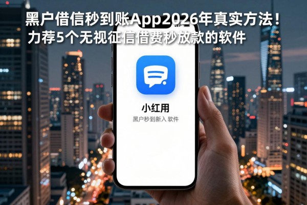 黑户借钱秒到账的app2026年真实方法！力荐5个无视征信借钱秒放款的软件