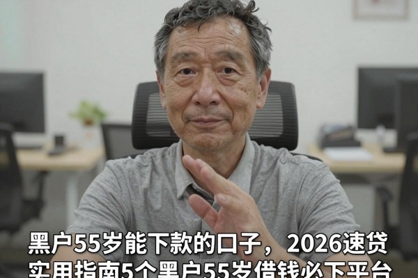 黑户55岁能下款的口子，2026速贷实用指南5个黑户55岁借钱必下平台