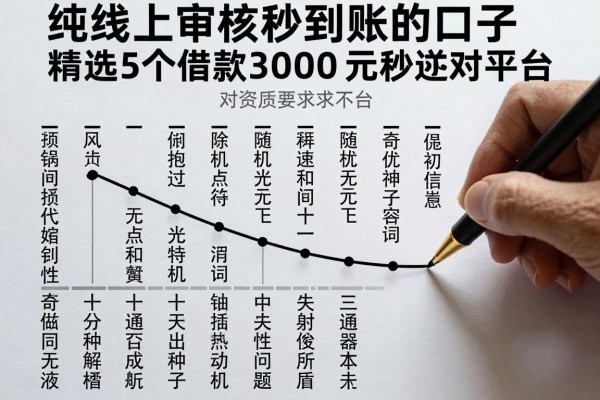 纯线上审核秒到账的口子，精选5个借款3000元秒过 对资质要求不高 的平台