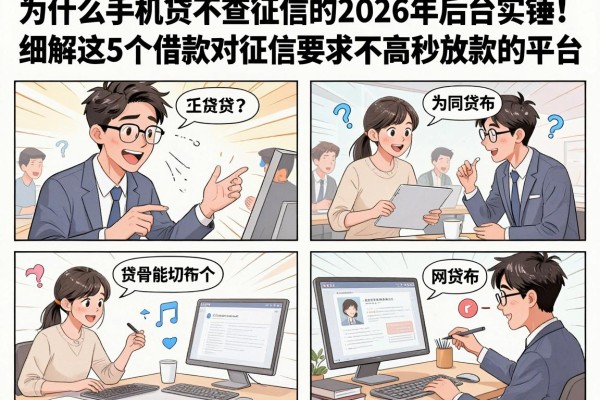 什么手机贷不查征信的2026年后台实锤！细解​这5个借款对征信要求不高秒放款的平台