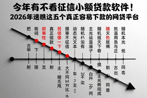 今年有不看征信的小额贷款软件！2026年速瞧这五个真正容易下款的网贷平台