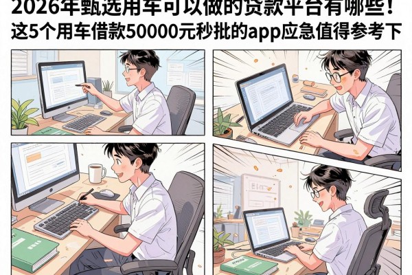 2026年甄选用车可以做的贷款平台有哪些！这5个用车借款50000元秒批的app应急值得参考下