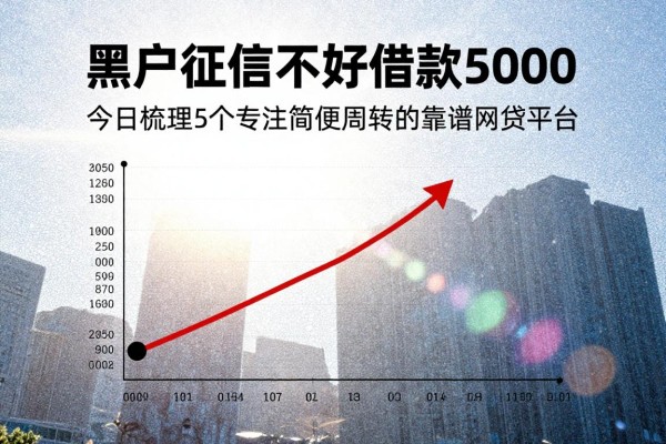 黑户征信不好借款5000，今日梳理5个专注简便周转的靠谱网贷平台